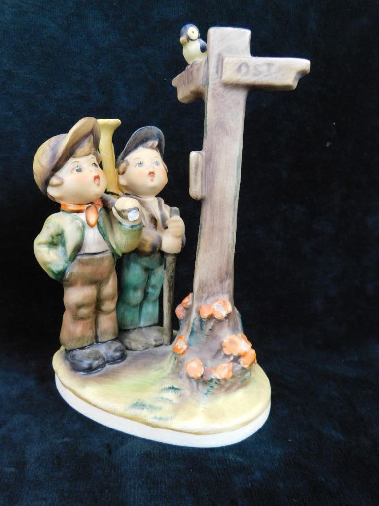 Group of 2 Hummels - Both with Damage - "Little Sweeper" Broom Handle Broken - 2