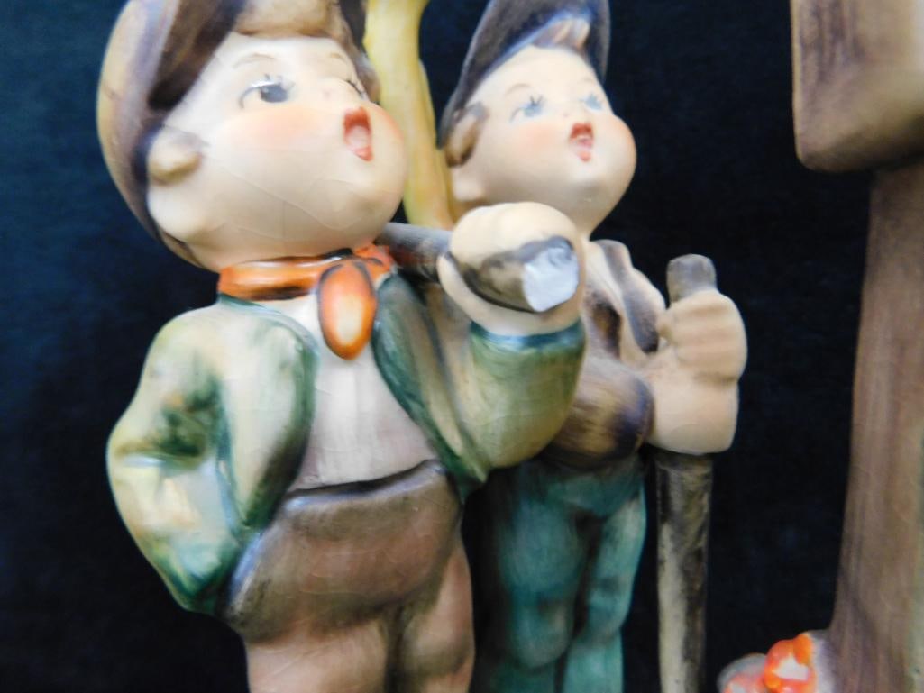 Group of 2 Hummels - Both with Damage - "Little Sweeper" Broom Handle Broken - 3