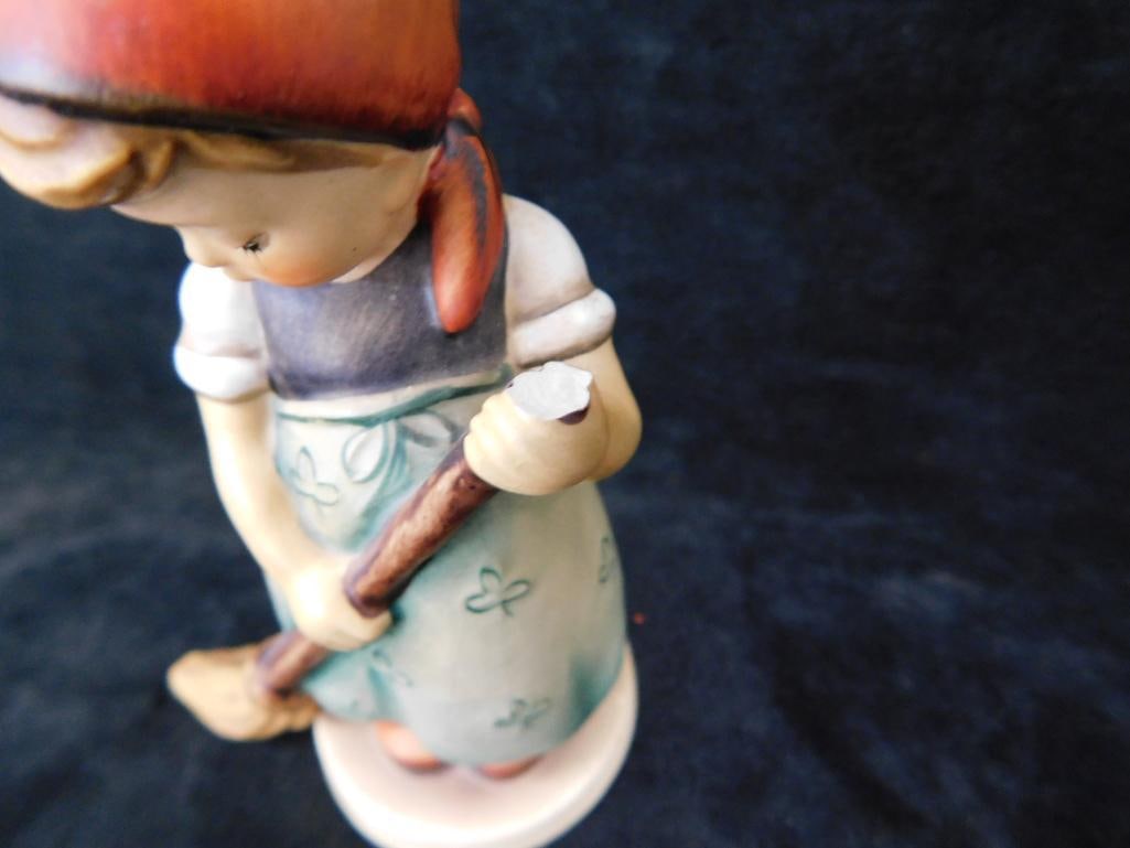 Group of 2 Hummels - Both with Damage - "Little Sweeper" Broom Handle Broken - 8