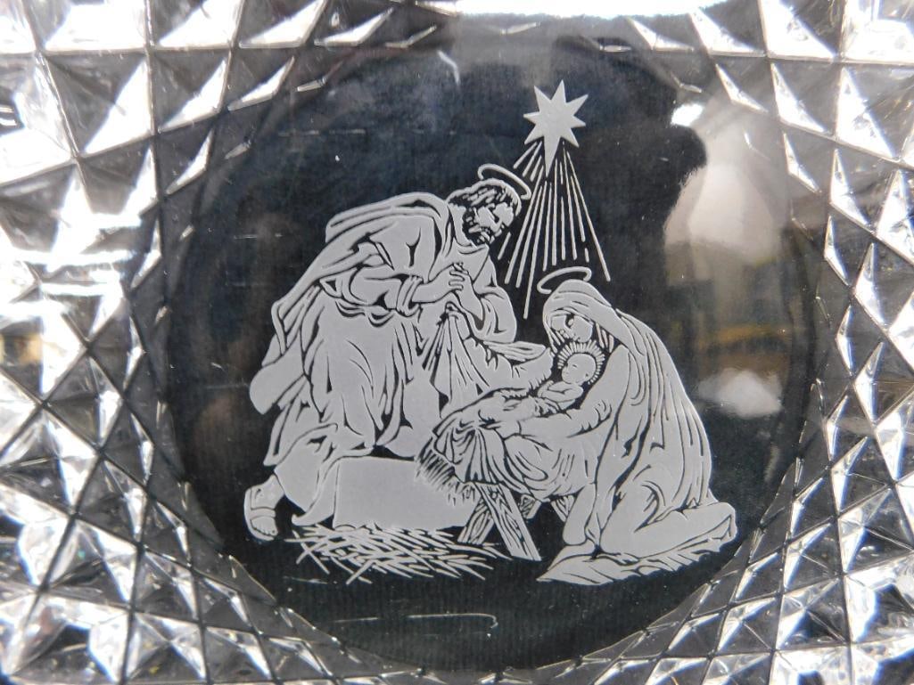 Waterford Crystal - Nativity Plate - 8" In Diameter - 2