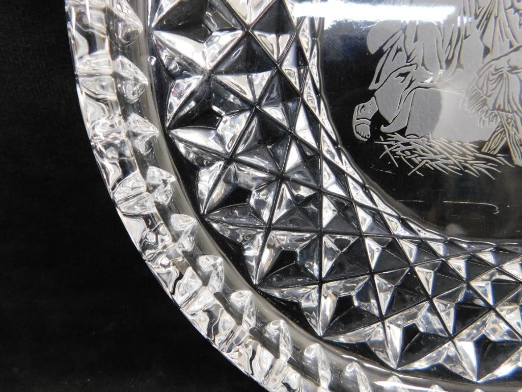 Waterford Crystal - Nativity Plate - 8" In Diameter - 3