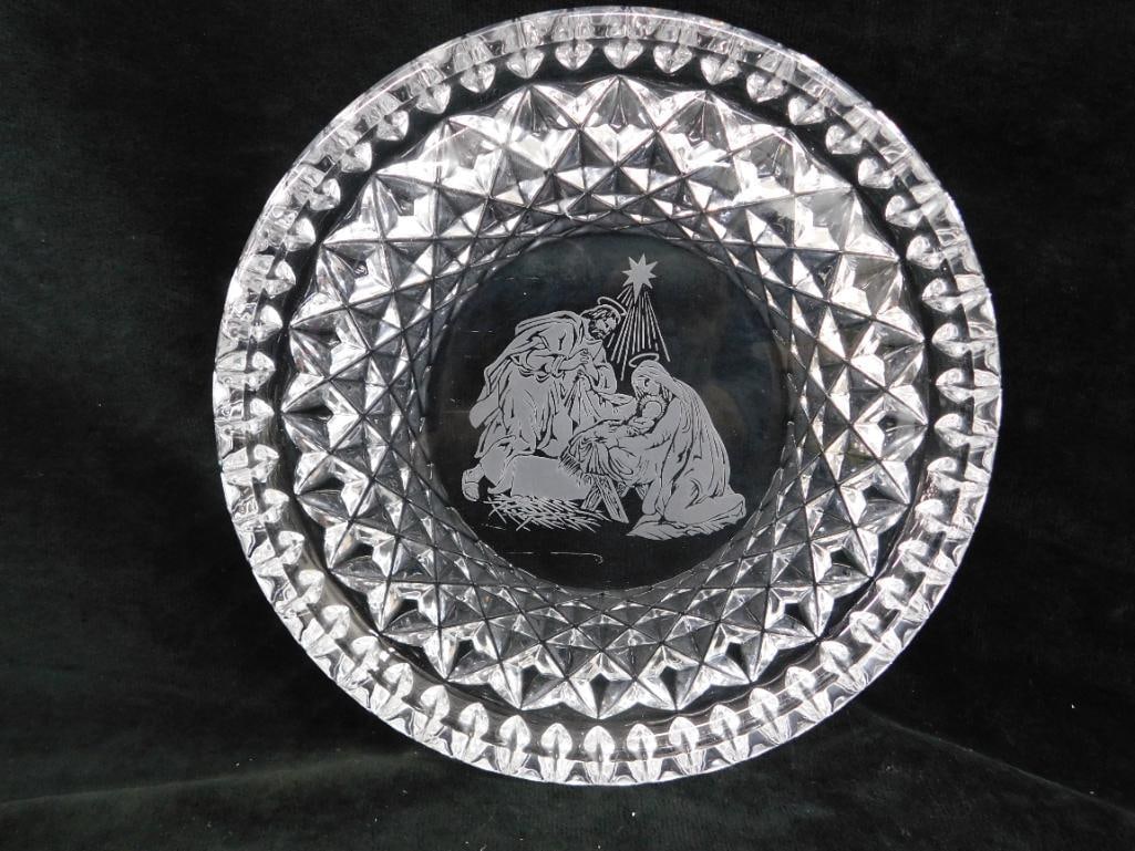 Waterford Crystal - Nativity Plate - 8" In Diameter - 5