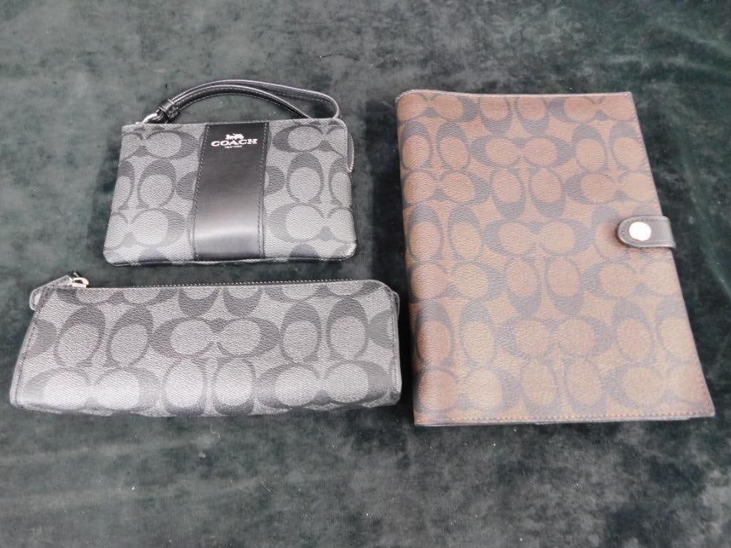 Coach - Journal - 2 Zippered Small Clutch Purses - 12