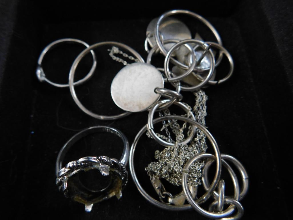 Sterling Silver - Scrap - 29.99 Grams TW: See Photos For Condition and Details