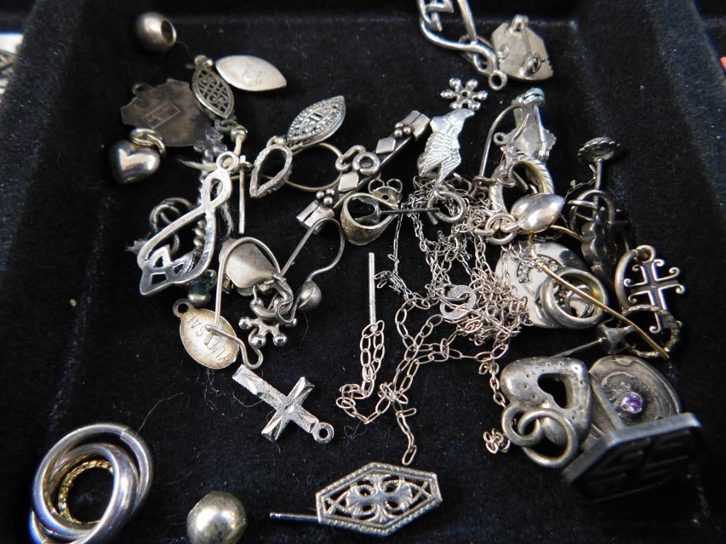 Sterling Silver - Scrap - 28.12 Grams TW: See Photos For Condition and Details
