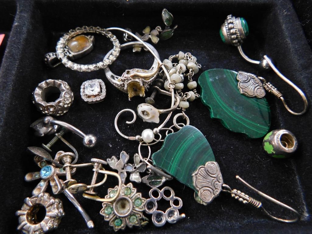 Sterling Silver - Scrap - 42.56 Grams TW: See Photos For Condition and Details