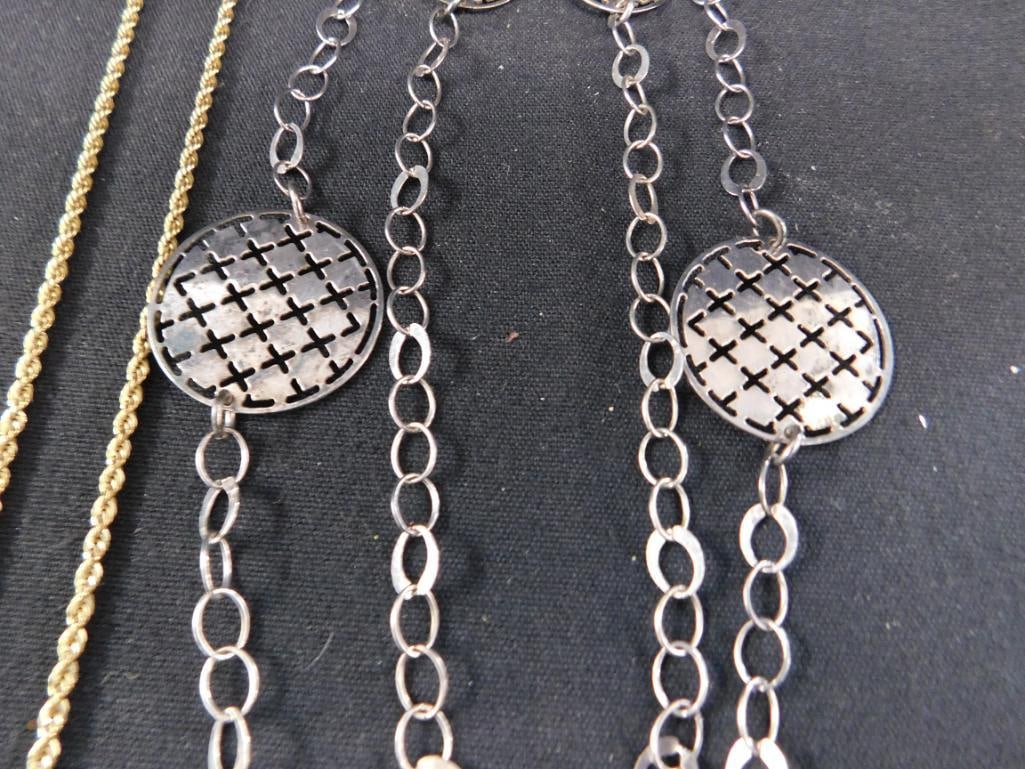 Sterling Silver - 2 Necklaces - 1-20" - 1-32" - 27.63 Grams - 3