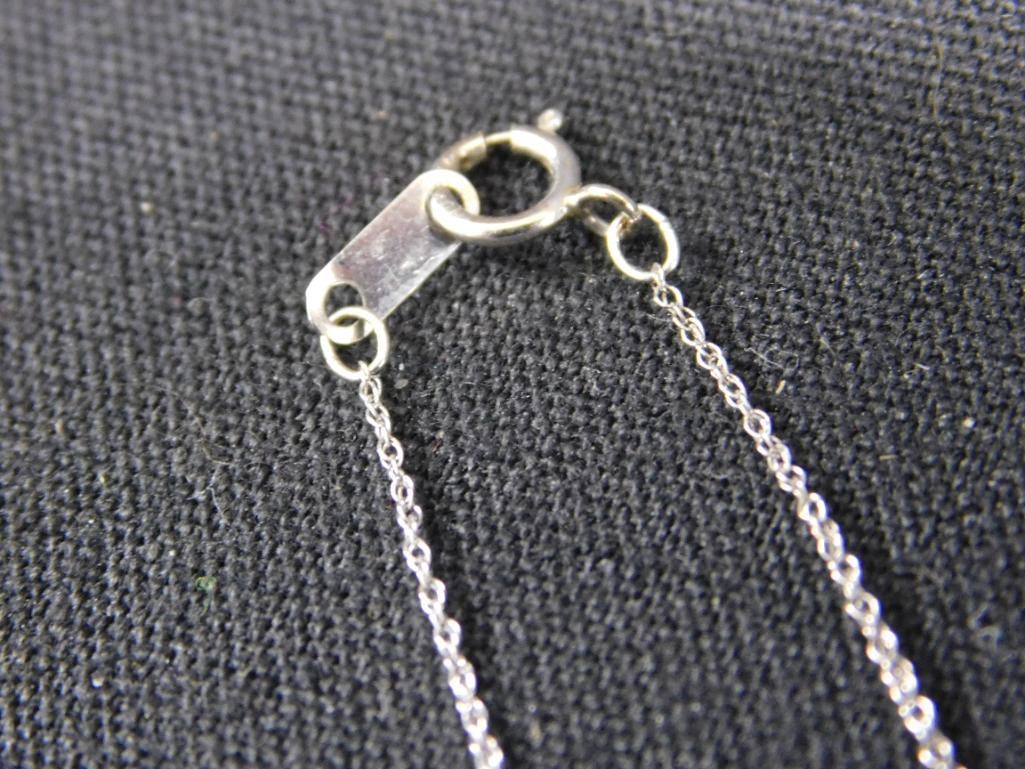 10K White Gold - 19" Necklace - .53 Grams - 2