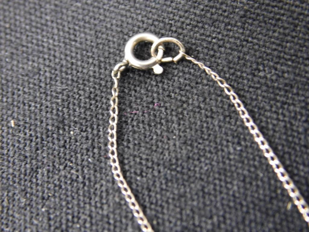 10K White Gold - 19.5" Necklace -.68 Grams - 2