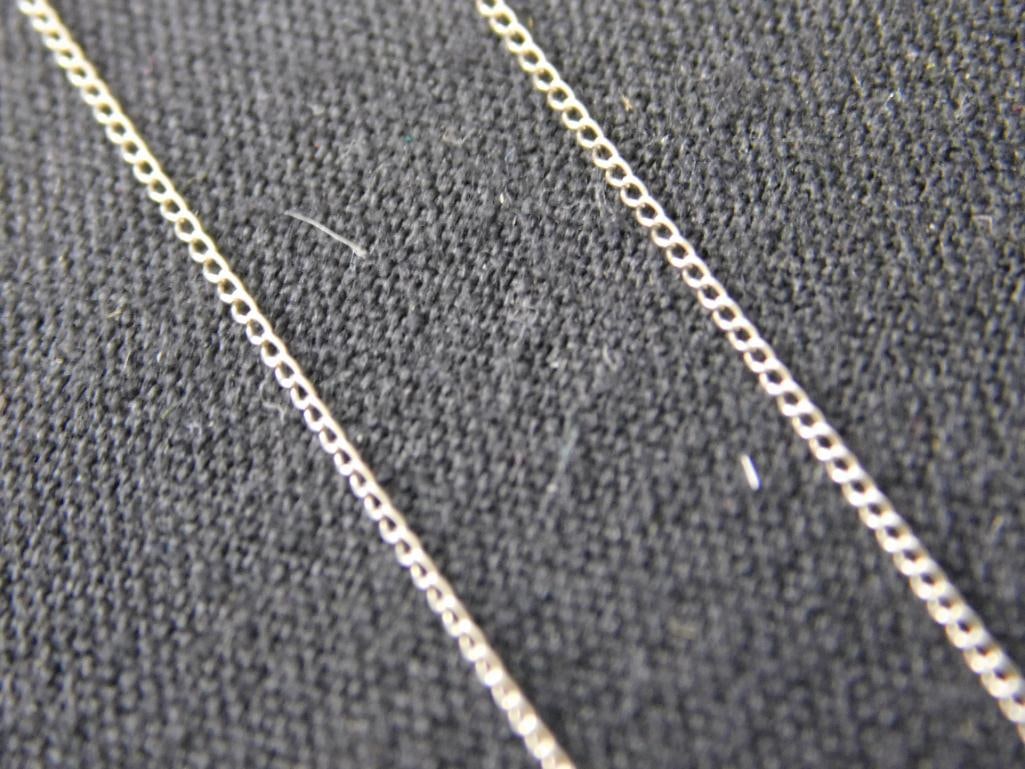 10K White Gold - 19.5" Necklace -.68 Grams - 3