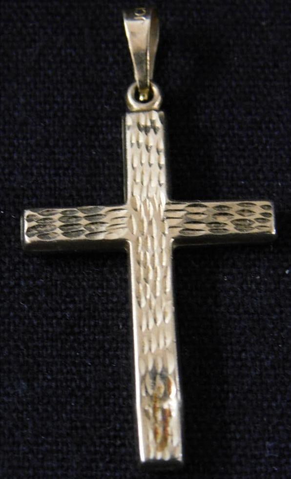 14K Yellow Gold - Cross Pendant - .91 Grams (1 of 5)