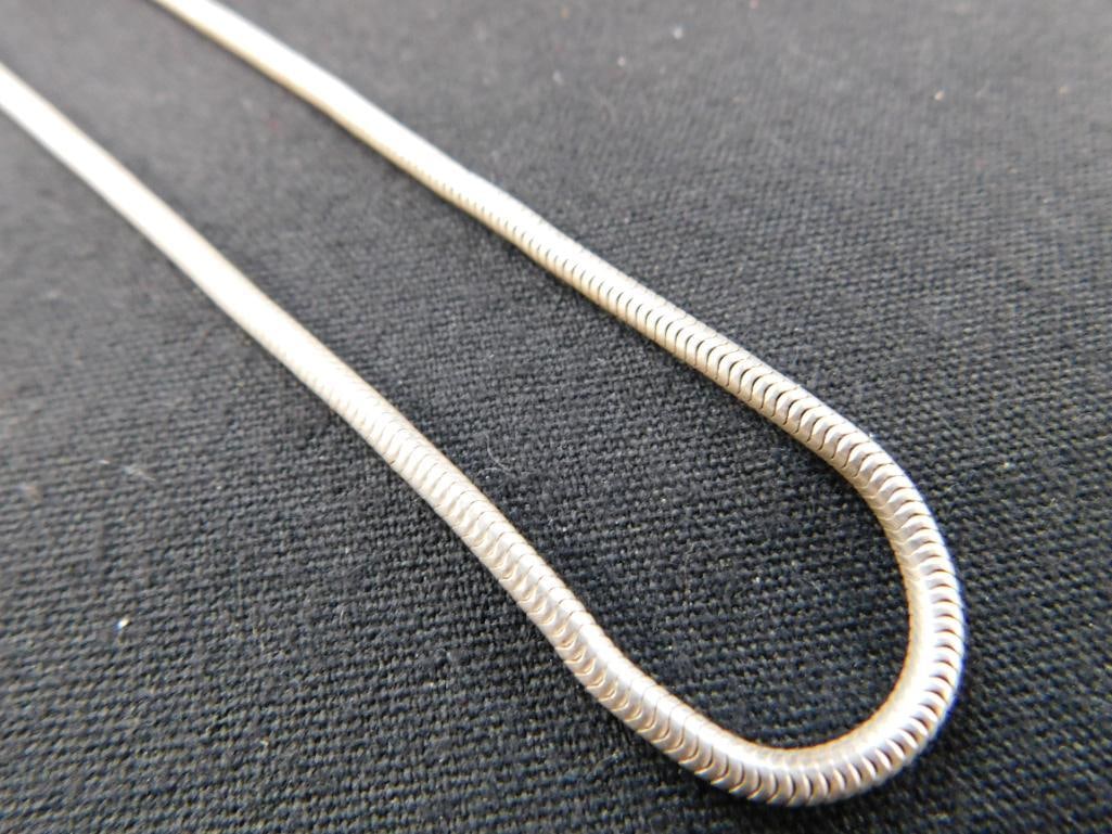 Sterling Silver - 17.5" Chain Necklace - 14 Grams - 5