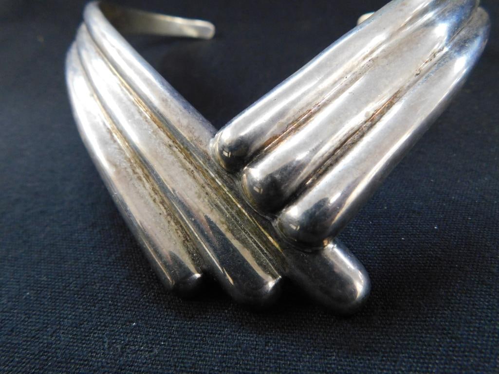 Sterling Silver - Taxco Choker Necklace - 89 Grams - 2