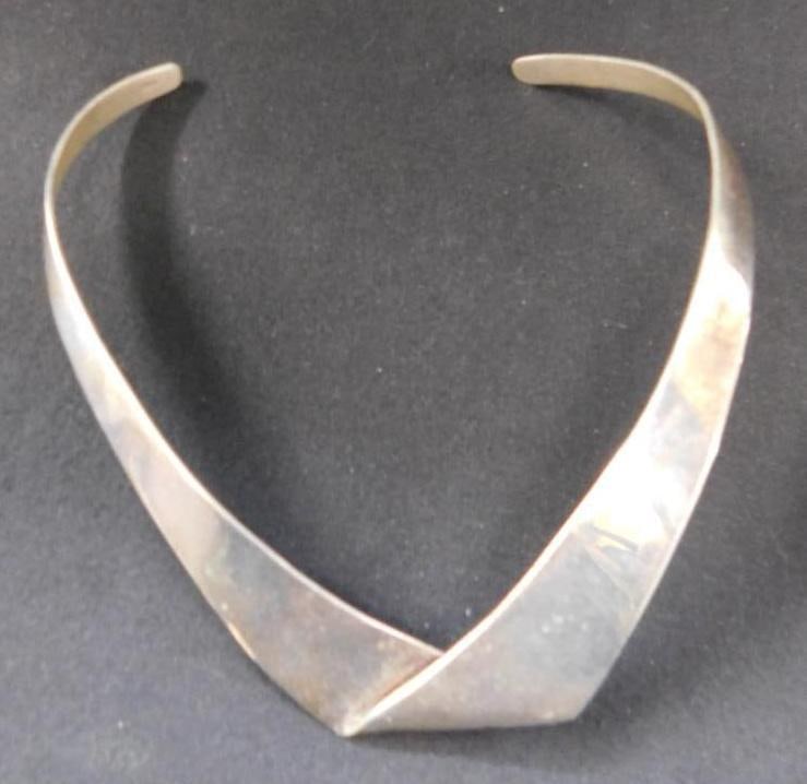 Sterling Silver - Choker Necklace - 57 Grams (1 of 6)