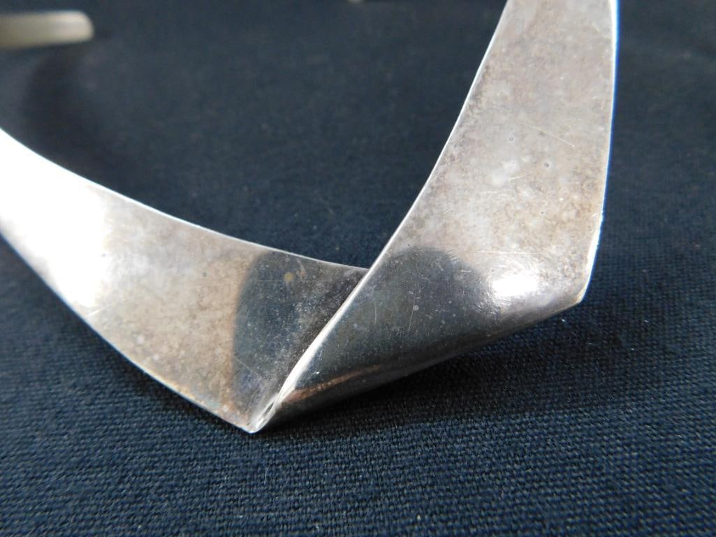 Sterling Silver - Choker Necklace - 57 Grams - 2