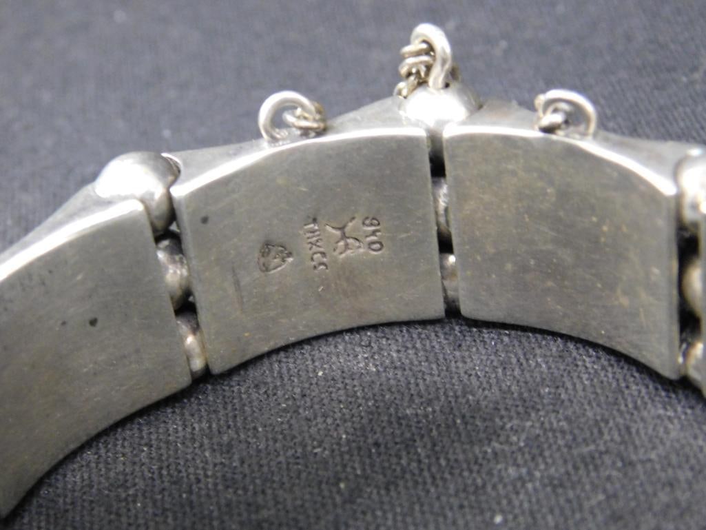 Sterling Silver - Taxco Bracelet - 73 Grams - 2