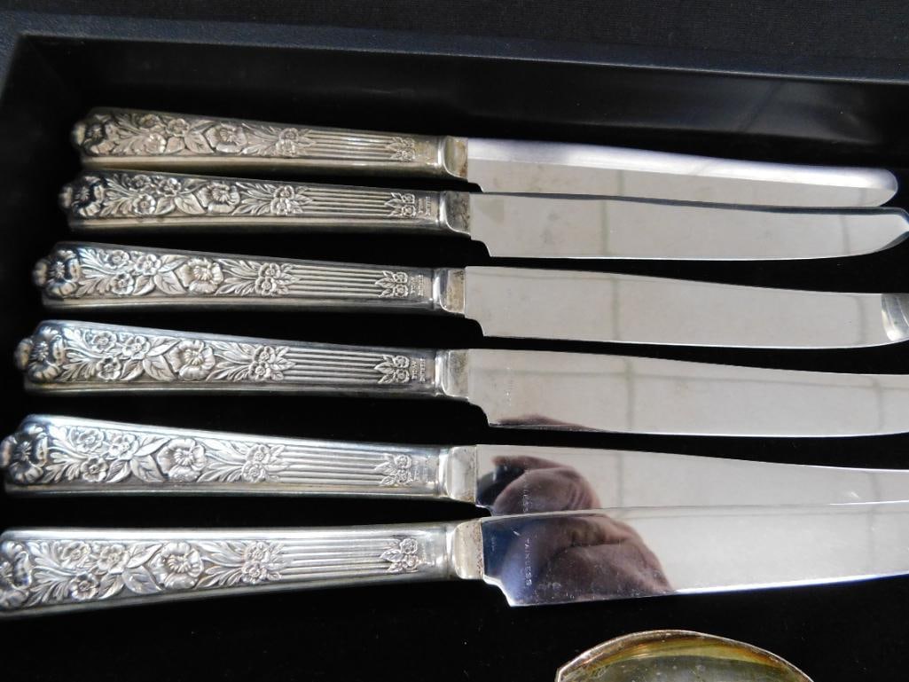 Sterling Silver - Flatware - Century - Royal Rose - 573 Grams Plus 6 Weighted Pieces - 2