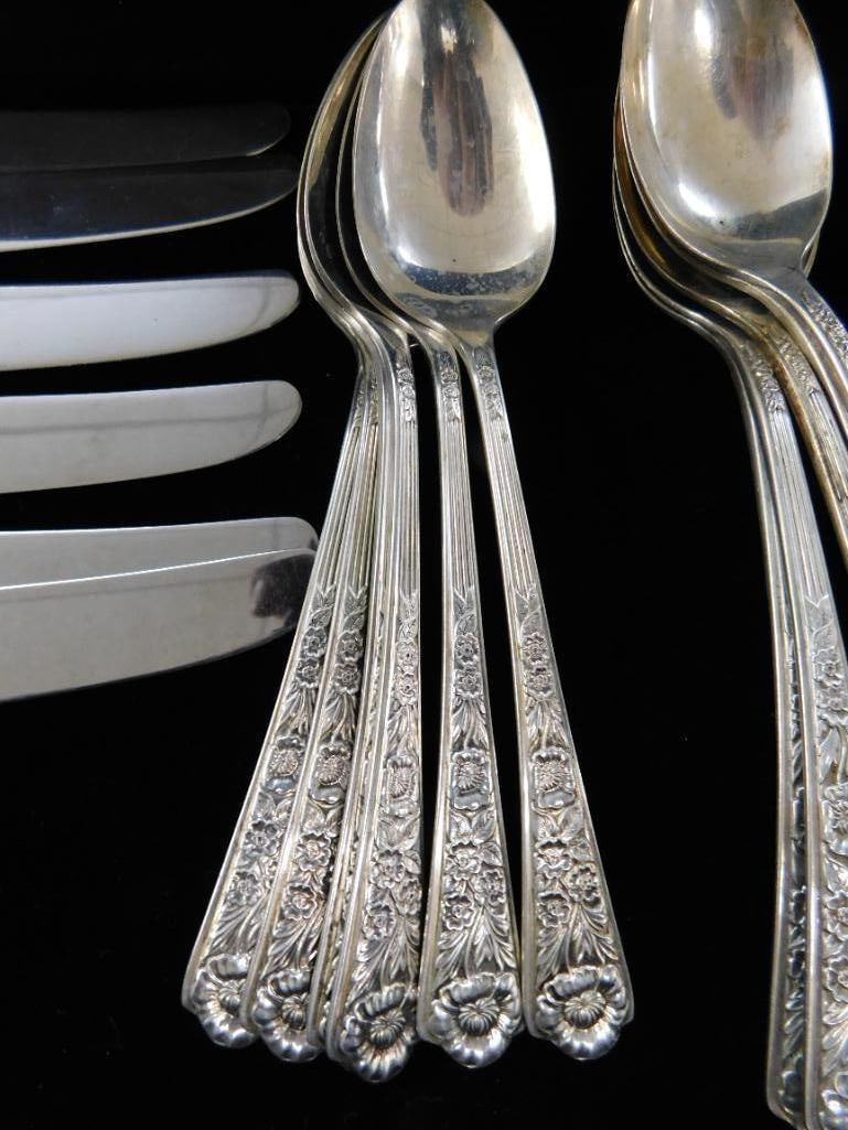 Sterling Silver - Flatware - Century - Royal Rose - 573 Grams Plus 6 Weighted Pieces - 4