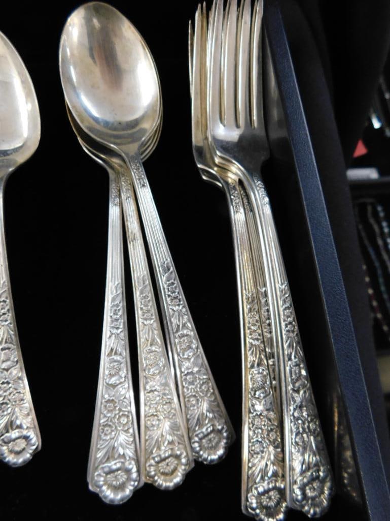 Sterling Silver - Flatware - Century - Royal Rose - 573 Grams Plus 6 Weighted Pieces - 6