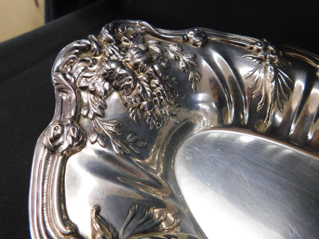 Sterling Silver - Ornate Bowl - Reed and Barton - 1.5" x 11.75" x 7.5" - 447 Grams - 2