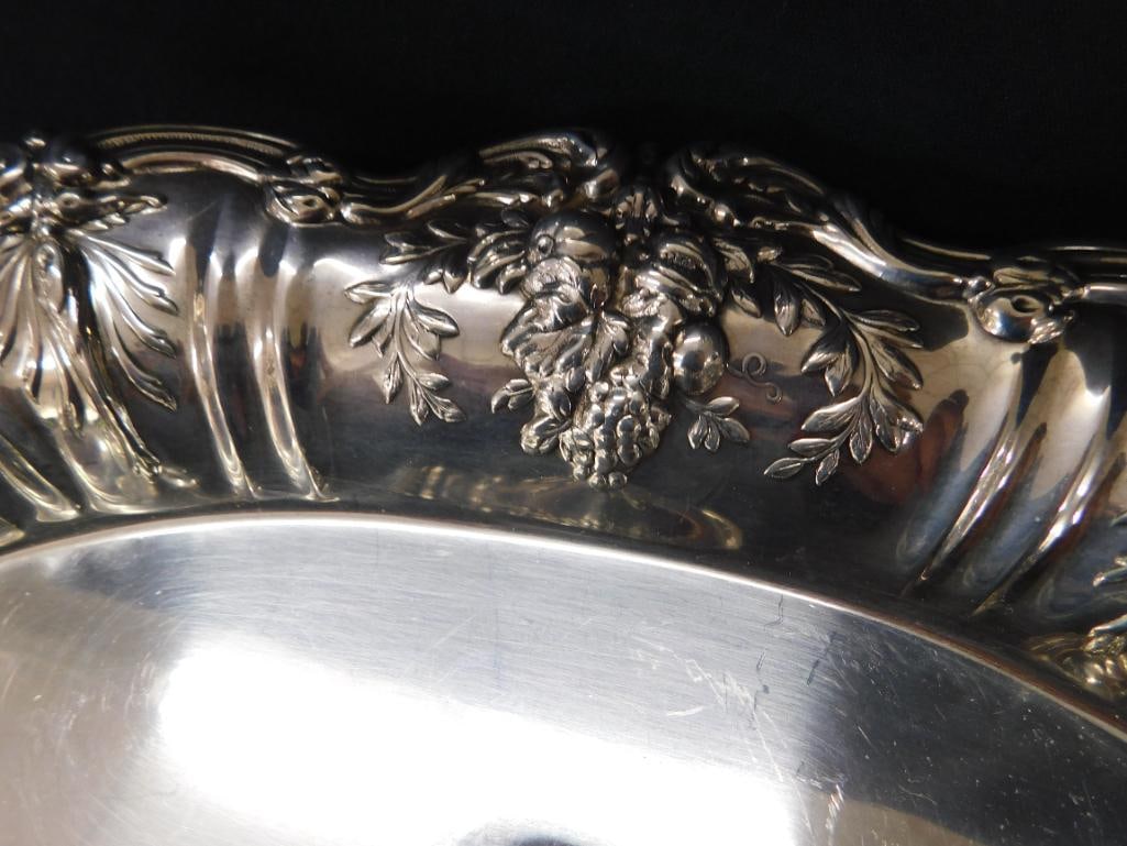 Sterling Silver - Ornate Bowl - Reed and Barton - 1.5" x 11.75" x 7.5" - 447 Grams - 3