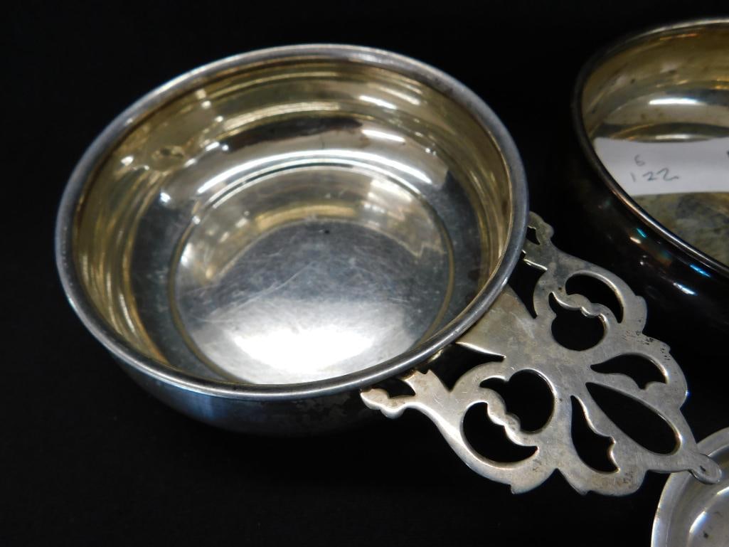 Sterling Silver - Group of 3 Nappies - Monogrammed - 221 Grams 4.25" and 2.75" - 2