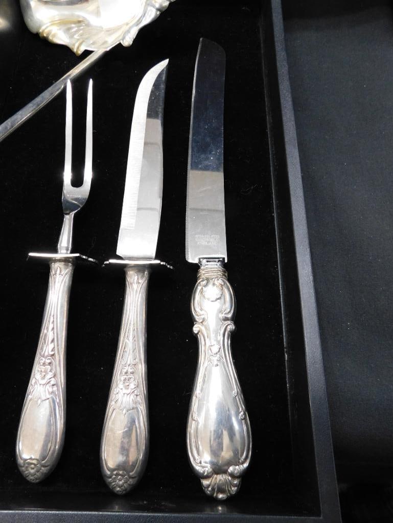 Sterling Silver - Group of 4 Weighted Serving Pieces - 7