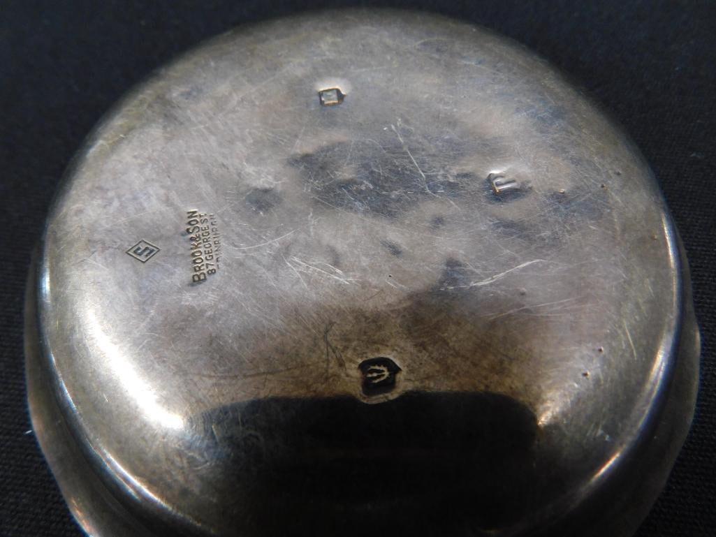 Sterling Silver - 3.75" Plate and a Sauce Server - 100 Grams - 10