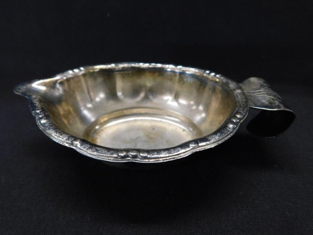 Sterling Silver - 3.75" Plate and a Sauce Server - 100 Grams - 2