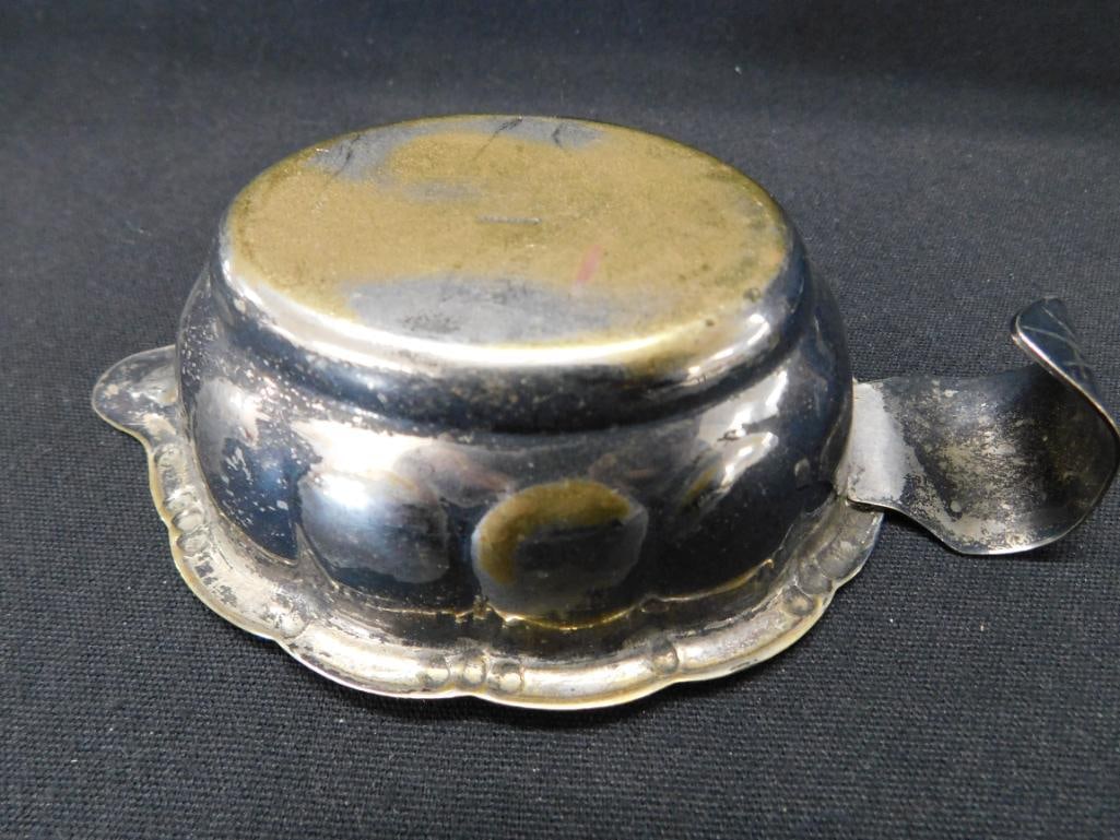 Sterling Silver - 3.75" Plate and a Sauce Server - 100 Grams - 5