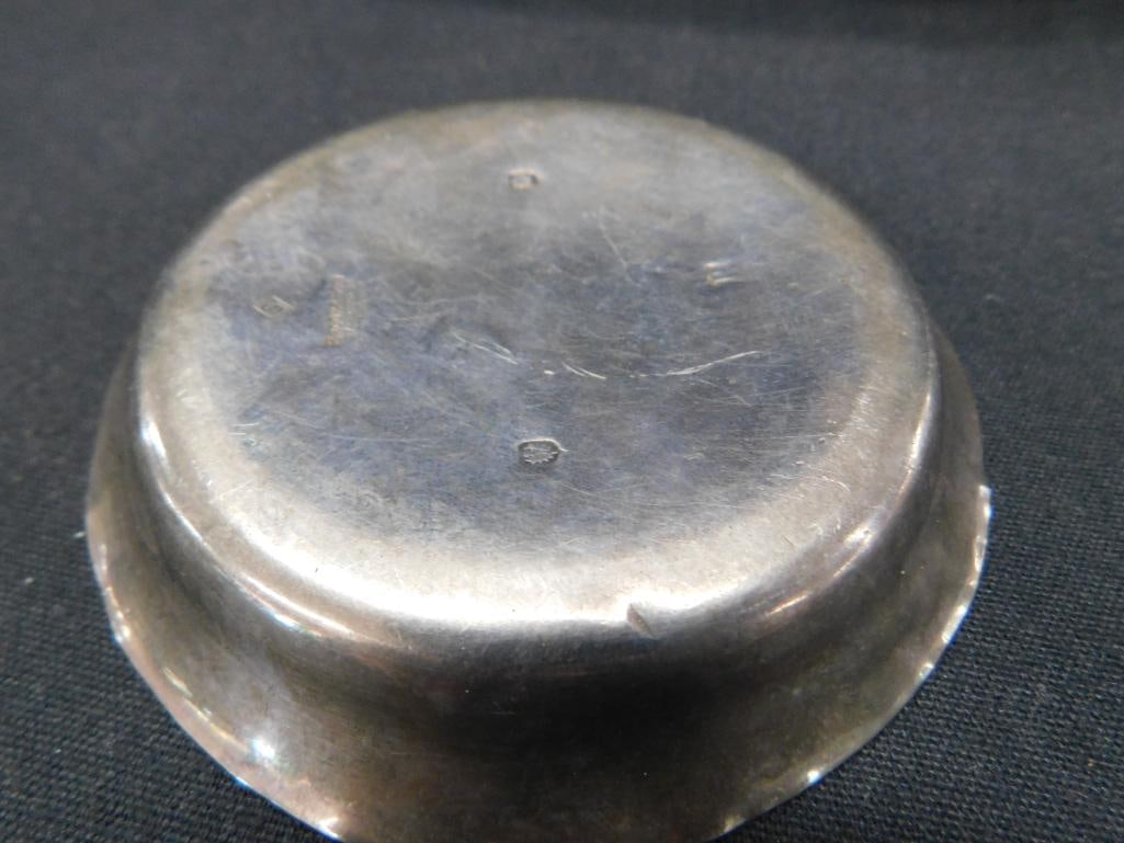 Sterling Silver - 3.75" Plate and a Sauce Server - 100 Grams - 9