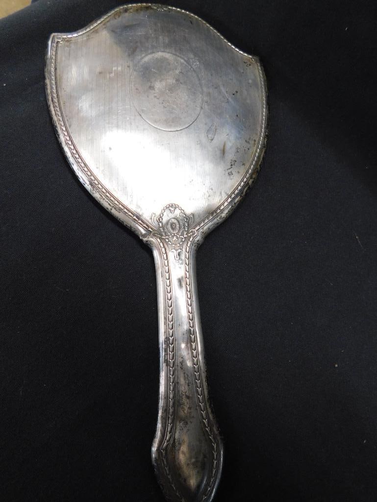 Sterling Silver - Weighted Sugar - Mirror - Brush - Spice Grinder - 3