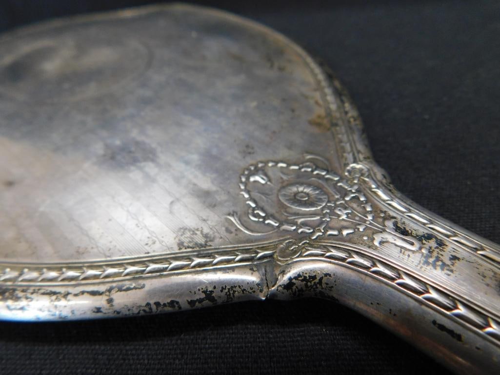 Sterling Silver - Weighted Sugar - Mirror - Brush - Spice Grinder - 4