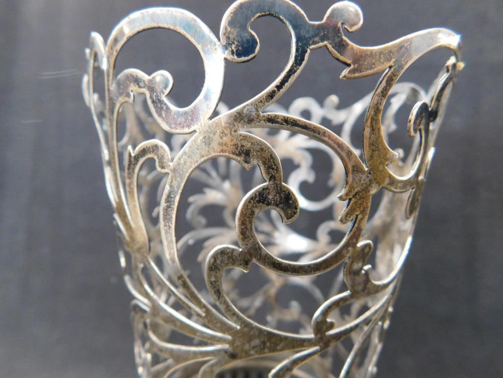 Sterling Silver - Vase Base - No Vase - 5.5" x 5" - 139 Grams - 4