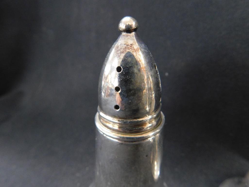 Sterling Silver - Set of 4 Weighted Salt and Pepper Shakers - 3