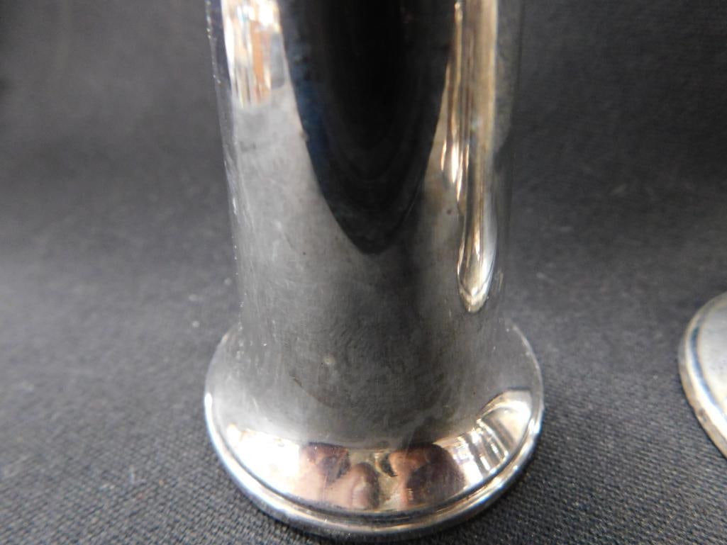 Sterling Silver - Set of 4 Weighted Salt and Pepper Shakers - 4