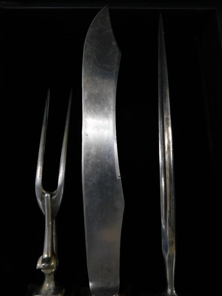 Sterling Silver - Old Weighted 3 Piece Serving Set - 4
