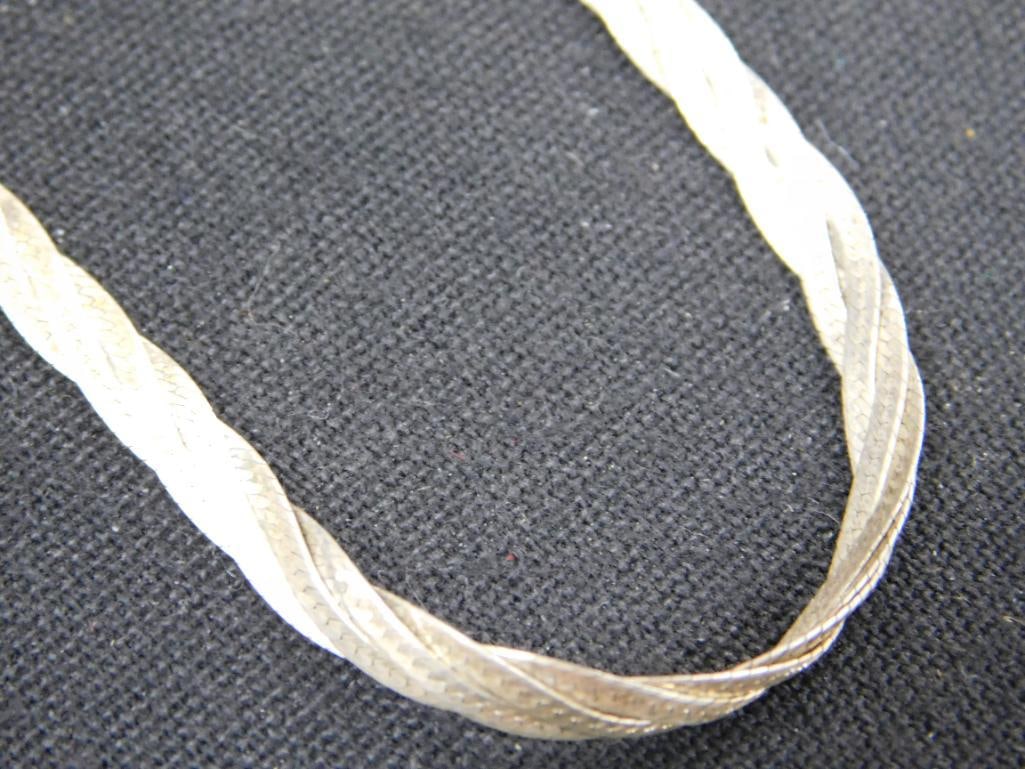 Sterling Silver - 3 Necklaces - 15"-15"-19" - 30.1 Grams - 4