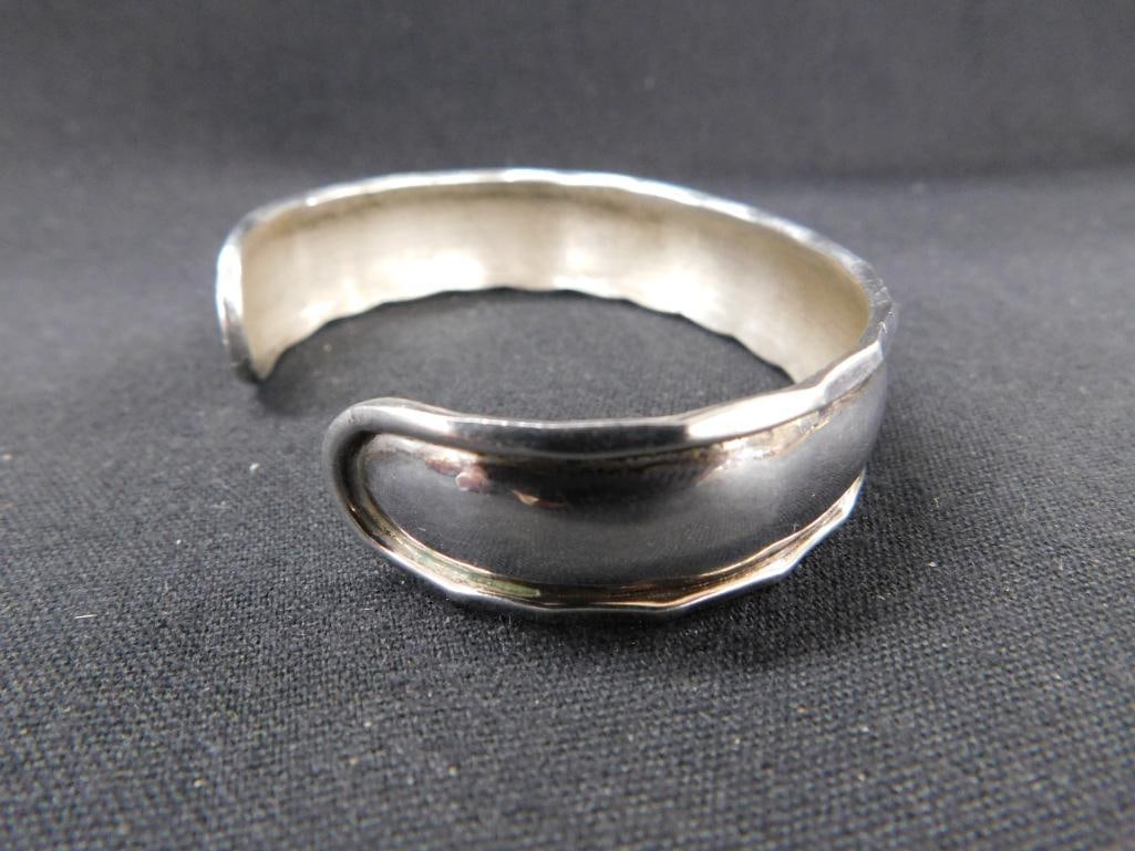 Sterling Silver - Cuff Bracelet - 19.2 Grams - 3