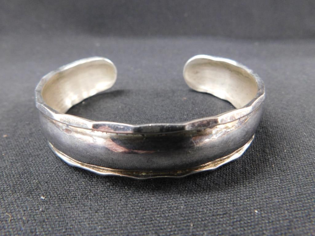 Sterling Silver - Cuff Bracelet - 19.2 Grams - 4