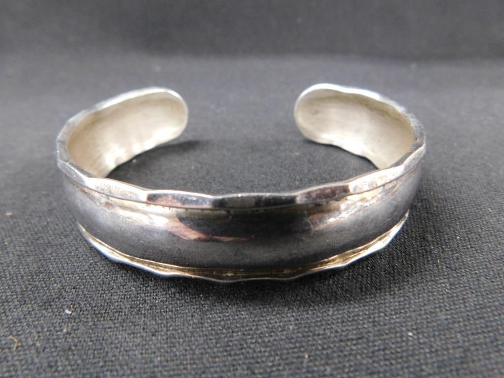 Sterling Silver - Cuff Bracelet - 19.2 Grams - 5