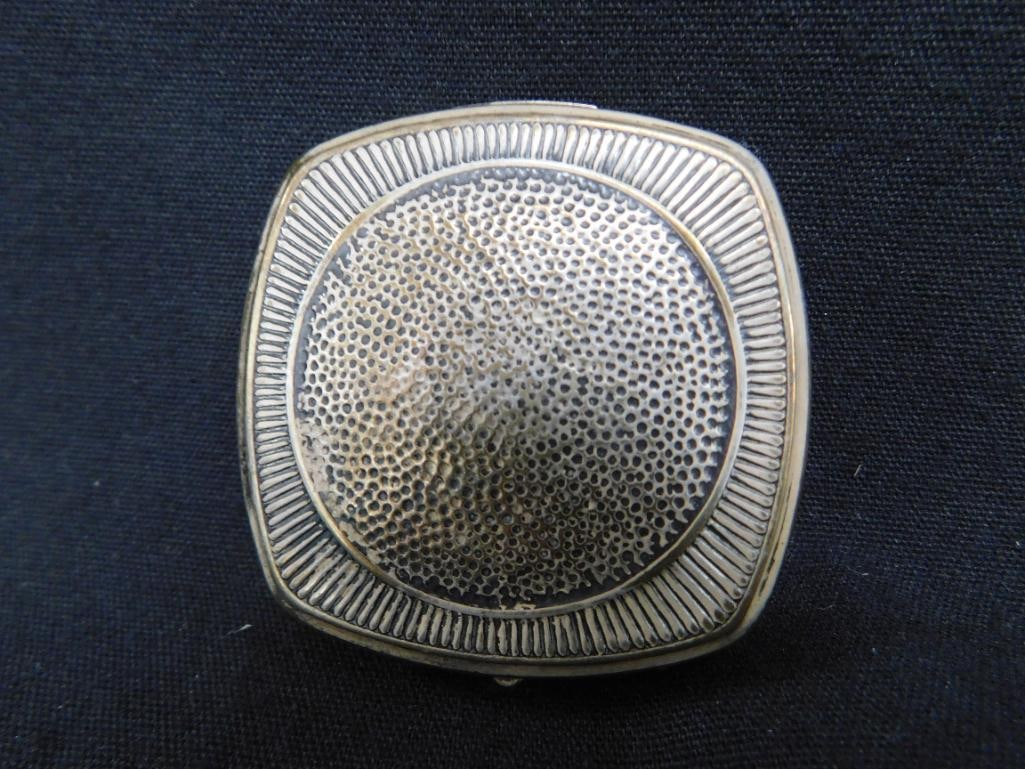 1925 Djeer Kiss Silverplate Compact - Fairies - 3