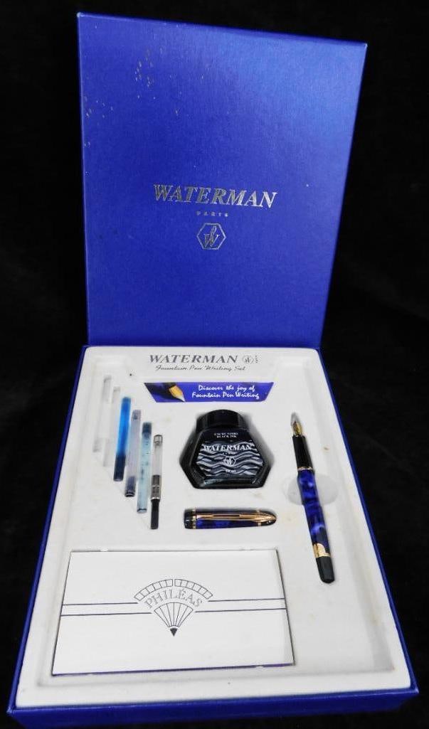 Waterman Fountain Pen Writing Set - Phileas: See Photos For Condition and Details 