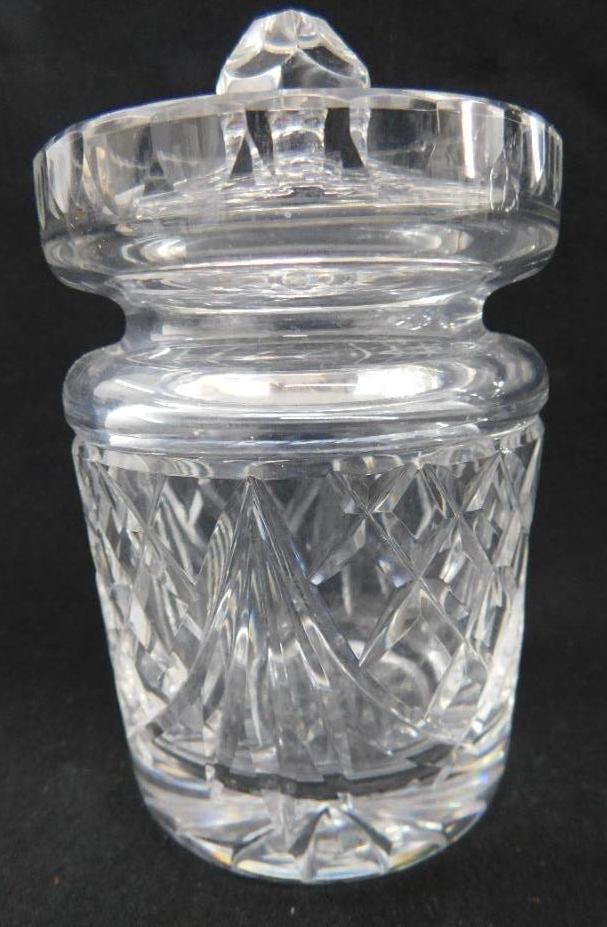 Waterford Crystal - Honey Pot with Lid - Original Box - 4" x 3" (1 of 11)