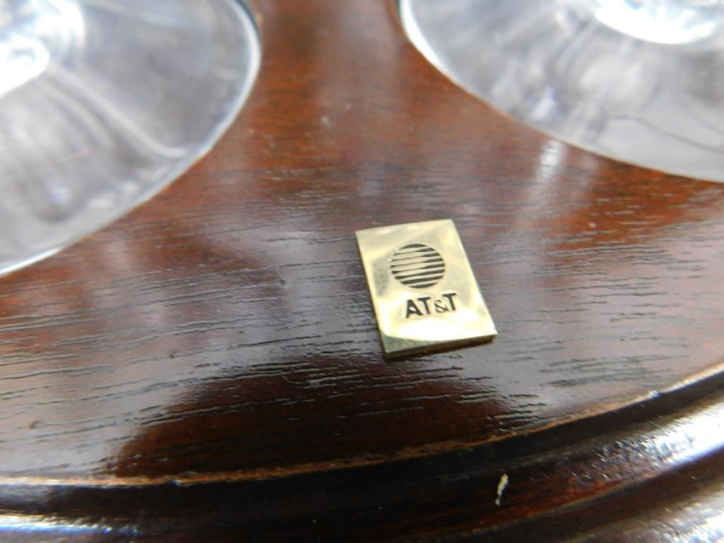 Baccarat 8 Piece Decanter - Glasses and Base - Liquor Set - 13.5" x 12" - 2