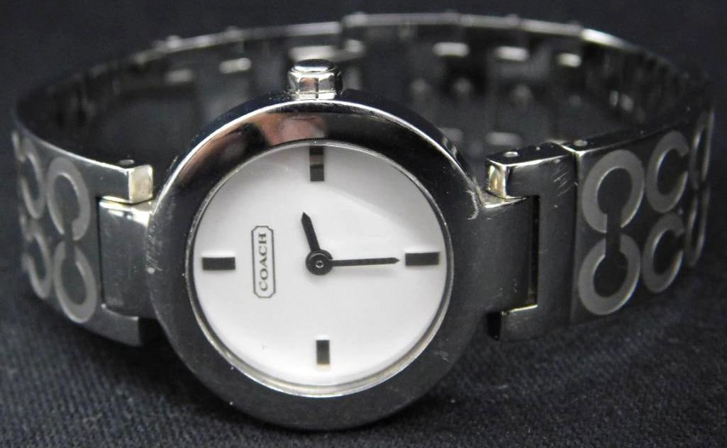 Coach Stainless Steel Ladies Wristwatch - Original Box: See Photos For Condition and Details 