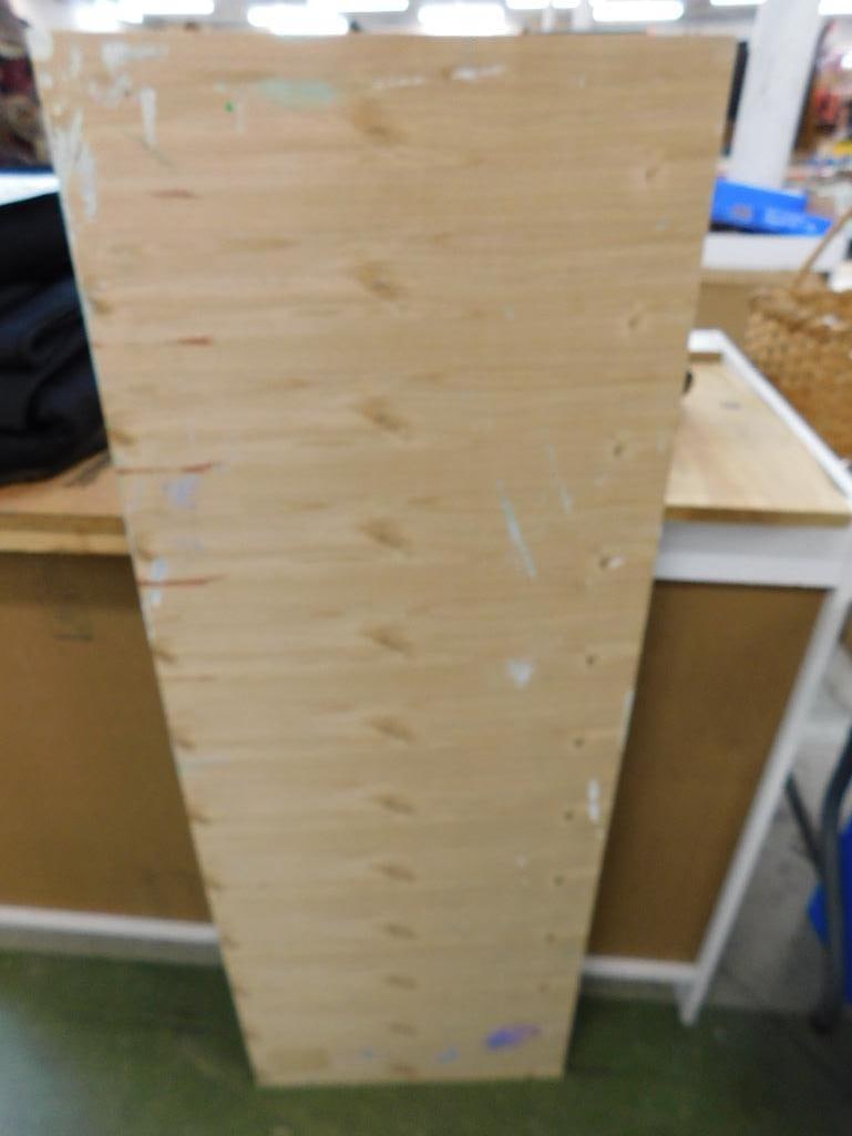 Southern Folk Art Painting on Plywood - Signed Asher - 48" x 17.5" - Flamingo - 7