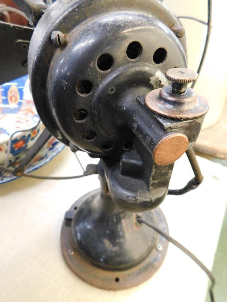 Vintage Westinghouse Electric Fan - Works - 16.5" x 14" x 10" - 6