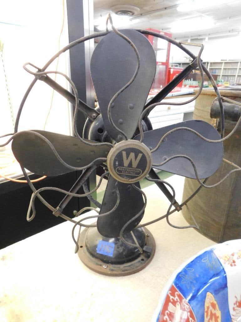 Vintage Westinghouse Electric Fan - Works - 16.5" x 14" x 10" - 8