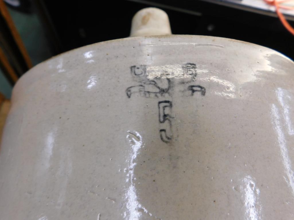 US 5 Gallon Pottery Jug - 19.5" x 11" - Couple Chips on Base - 9